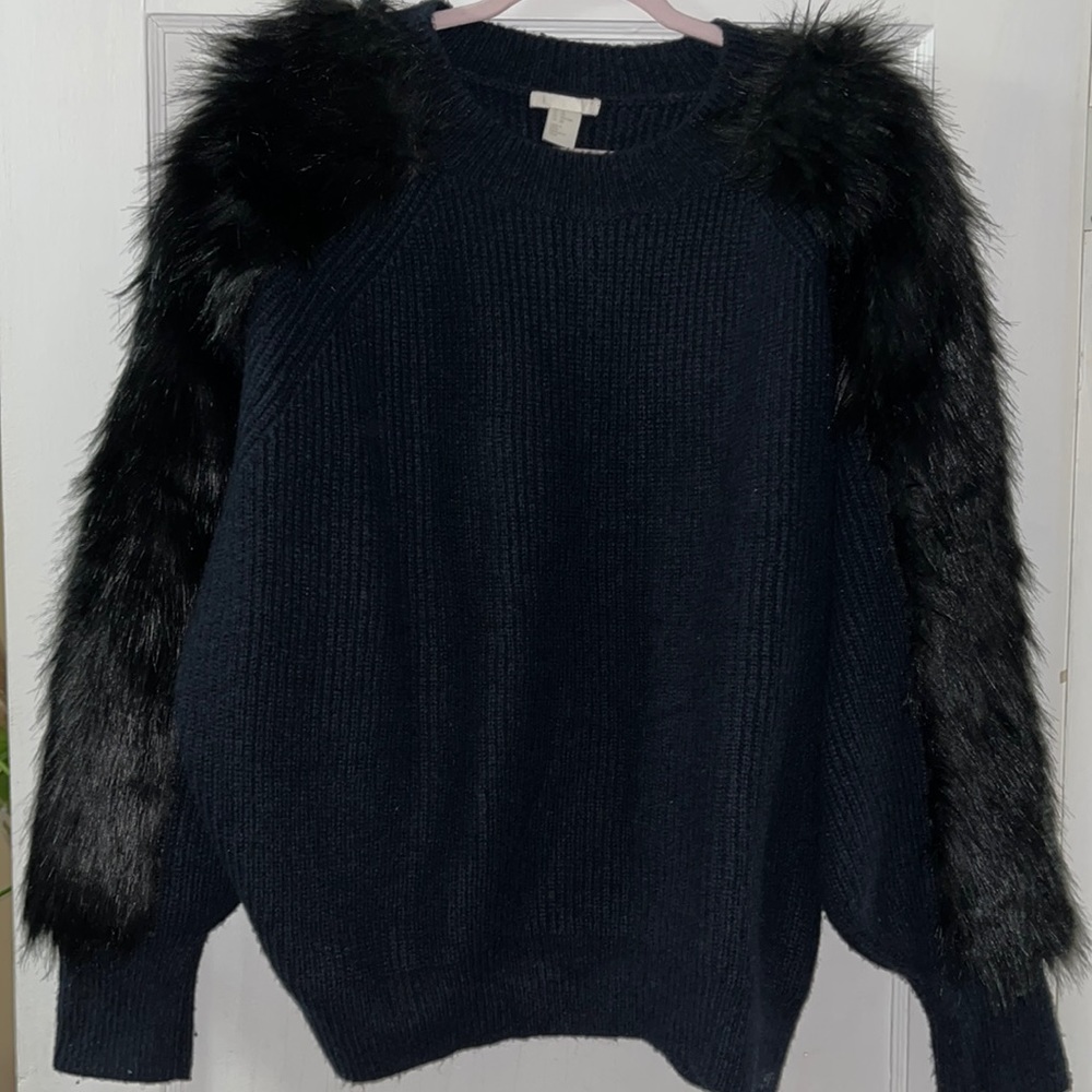 Faux Fur Sweater